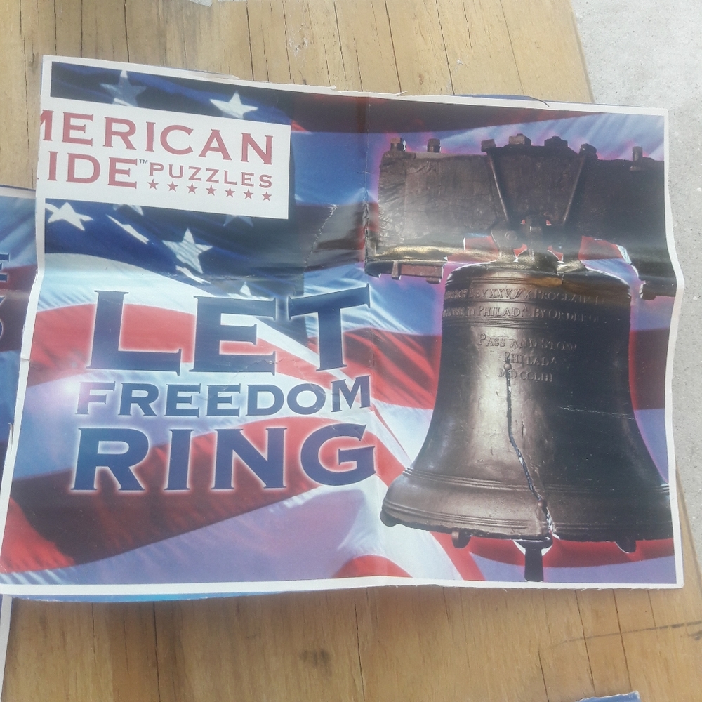 American Pride Puzzles Let Freedom Ring 550 Pieces